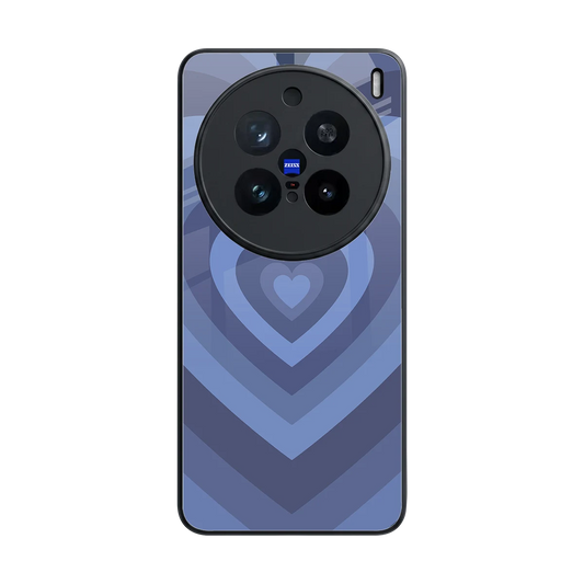 Y2K Yankees Blue Hearts back phone cover | glass case for vivo x200 pro