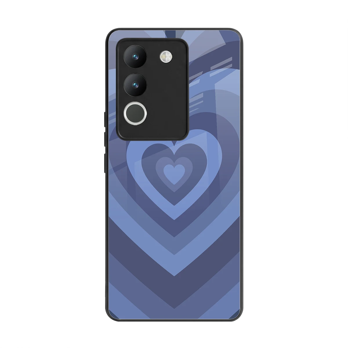 Y2K Yankees Blue Hearts back phone cover | glass case for vivo y200 5g
