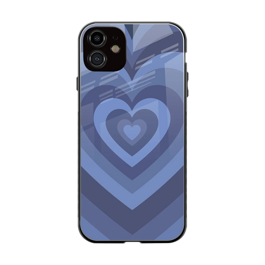Y2K Yankees Blue Hearts back phone cover | glass case for iphone 11