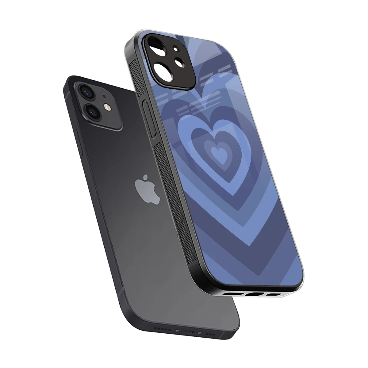 Y2K Yankees Blue Hearts sleek iphone 11 cover with tempered glass back and TPU edges
