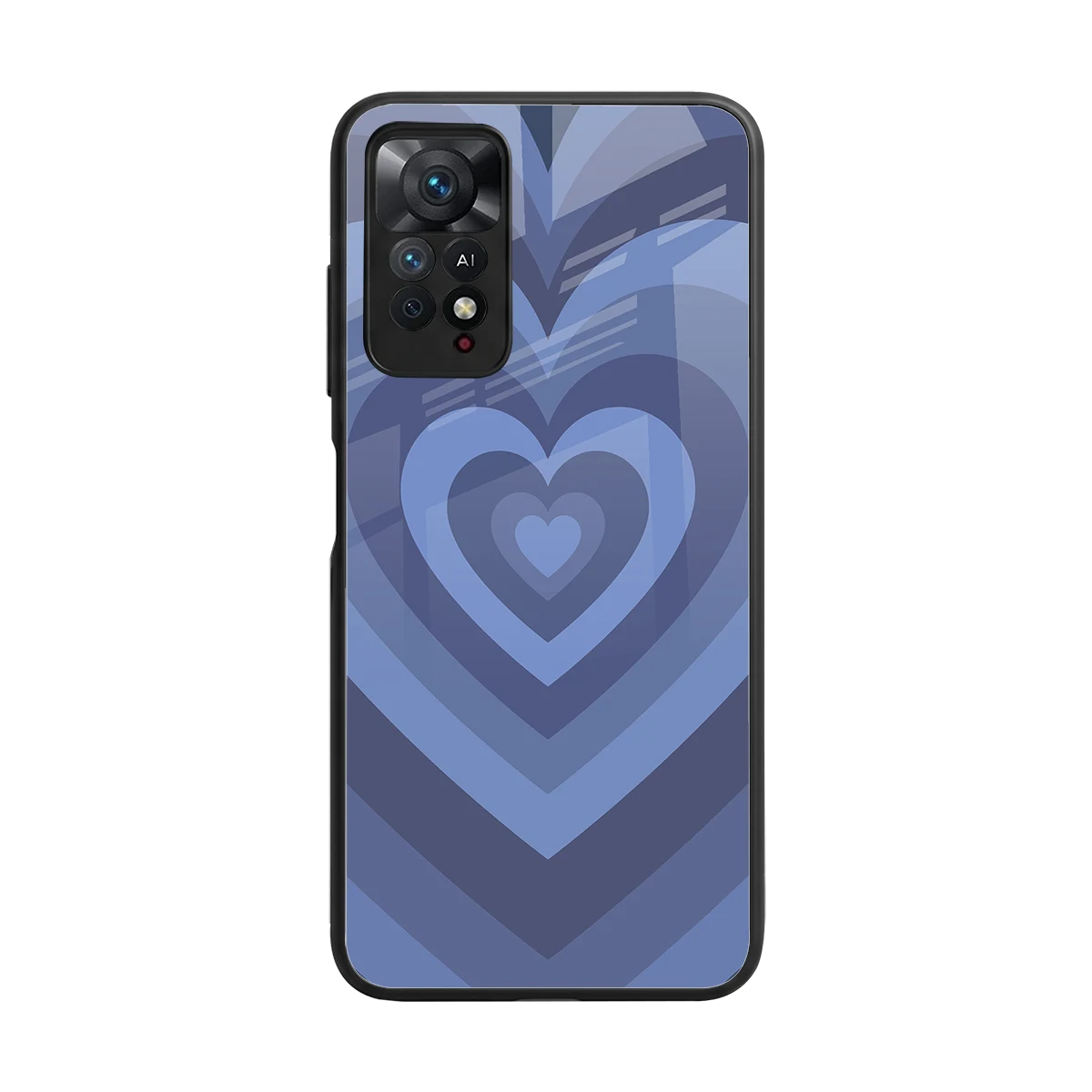 Y2K Yankees Blue Hearts back phone cover | glass case for redmi note 11 pro