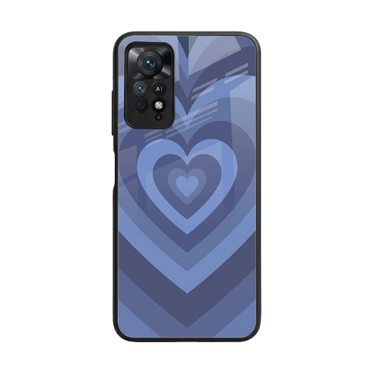 Y2K Yankees Blue Hearts back phone cover | glass case for redmi note 11 pro