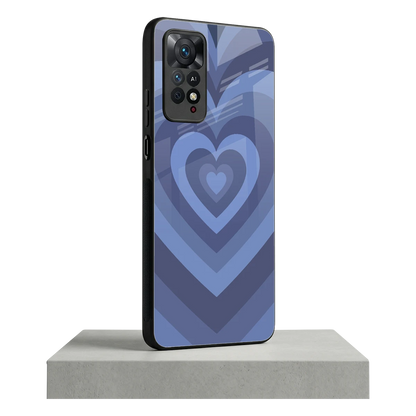 Y2K Yankees Blue Hearts redmi note 11 pro mobile cover | shockproof glass phone case