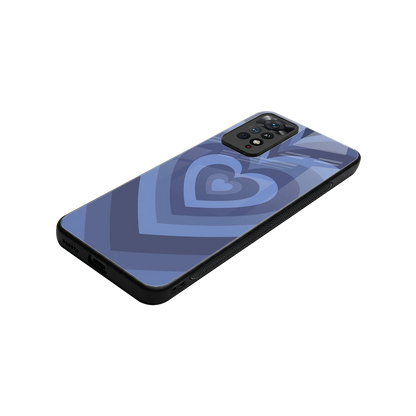 Y2K Yankees Blue Hearts stylish phone case for redmi note 11 pro | glossy glass and slim fit