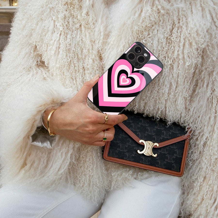 Y2K Bubblegum Hearts Phone Case for Iphone 13 | Glass Case