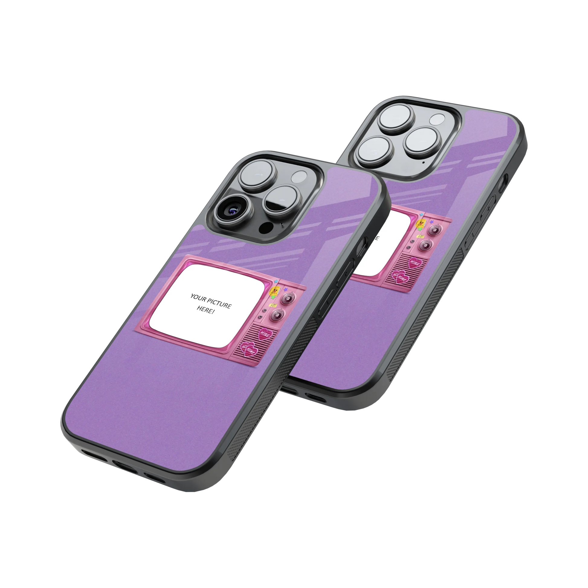 Polaroid Personalised Glass Phone Case