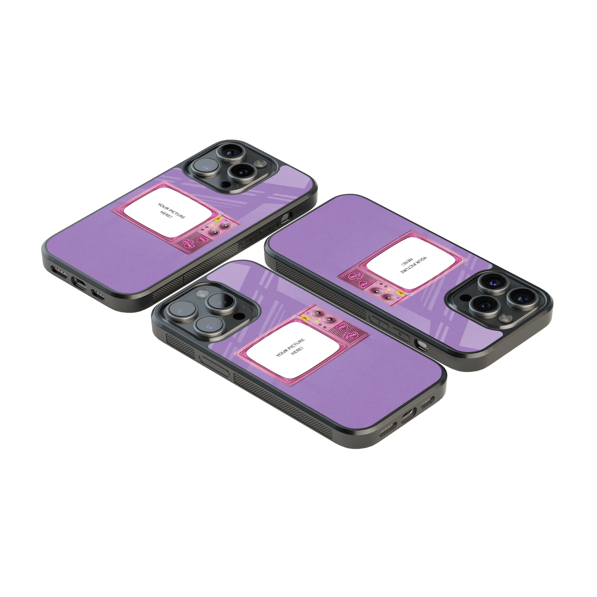 Polaroid Personalised Glass Phone Case