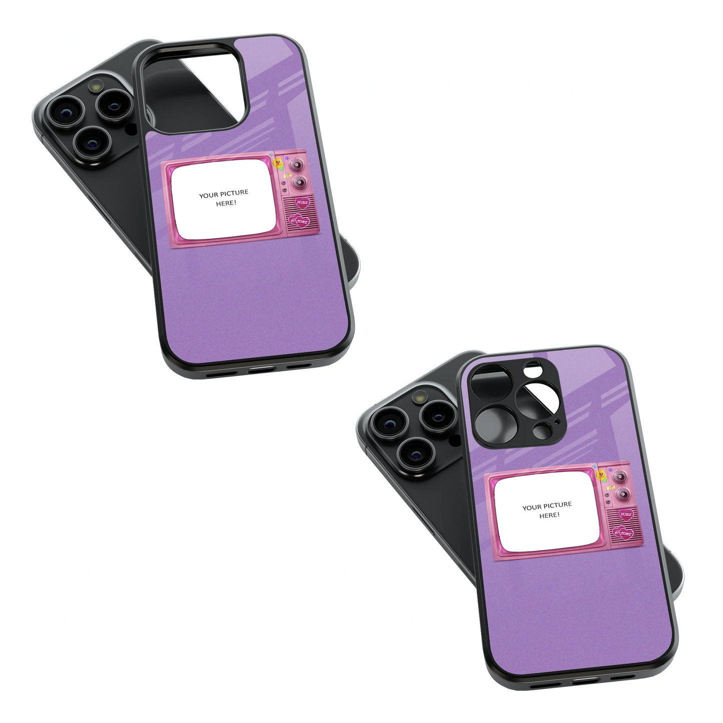 Polaroid Personalised Glass Phone Case