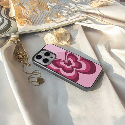 Y2K Magenta Butterfly Phone Case for Iphone 16 | Glass Case