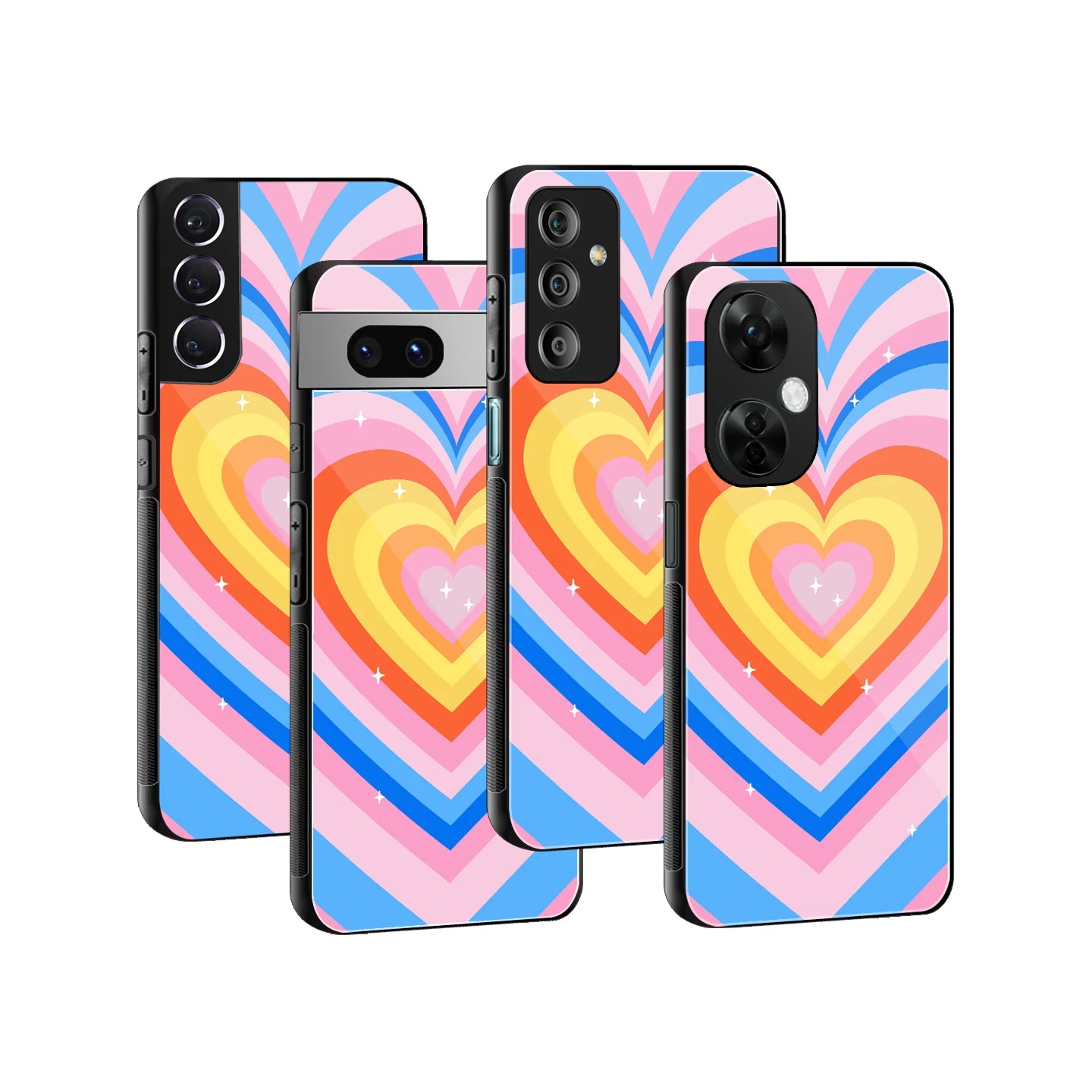 Stylish Glass Back Case for All Smartphones iPhone, Samsung, OnePlus, Pixel, Redmi, Oppo, Vivo, Motorola
