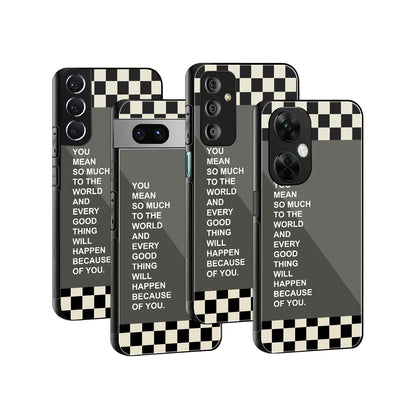 Stylish Glass Back Case for All Smartphones iPhone, Samsung, OnePlus, Pixel, Redmi, Oppo, Vivo, Motorola