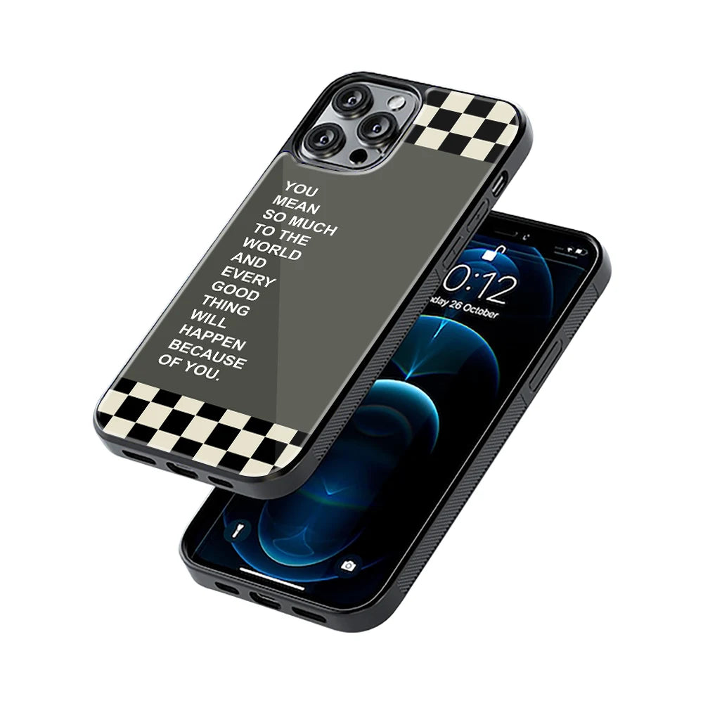 Protective Glass Back Phone Case Compatible with iPhone, Samsung, OnePlus, Pixel & More
