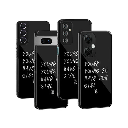 Stylish Glass Back Case for All Smartphones iPhone, Samsung, OnePlus, Pixel, Redmi, Oppo, Vivo, Motorola