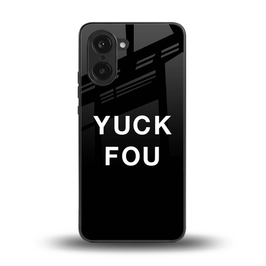 Yuck Fou back phone cover | glass case for oneplus nord ce5 5g