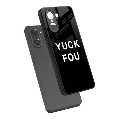 Yuck Fou sleek oneplus nord ce5 5g cover with tempered glass back and TPU edges