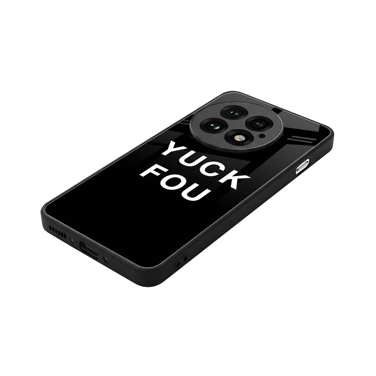 Yuck Fou stylish phone case for oneplus 13 | glossy glass and slim fit