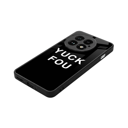Yuck Fou stylish phone case for oneplus 13 | glossy glass and slim fit