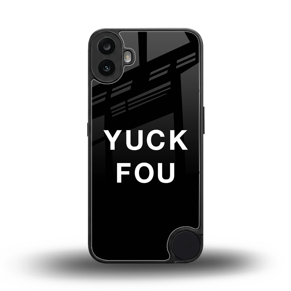 Yuck Fou back phone cover | glass case for cmf nothing phone 1