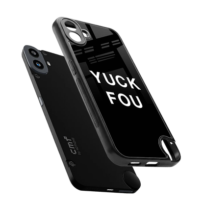 Yuck Fou sleek cmf nothing phone 1 cover with tempered glass back and TPU edges