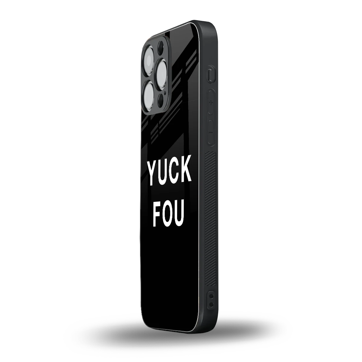 Yuck Fou iphone 14 pro max mobile cover | shockproof glass phone case