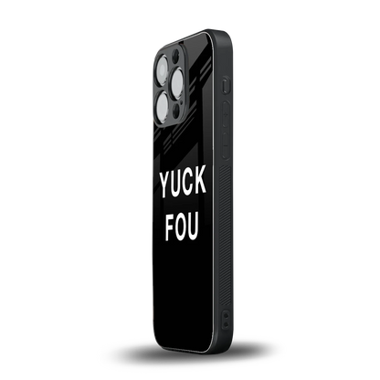 Yuck Fou iphone 14 pro mobile cover | shockproof glass phone case