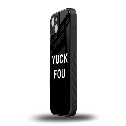 Yuck Fou iphone 14 plus mobile cover | shockproof glass phone case