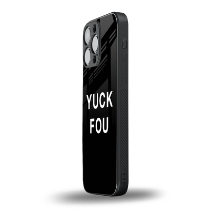 Yuck Fou iphone 15 pro max mobile cover | shockproof glass phone case