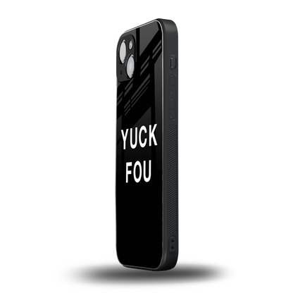 Yuck Fou iphone 15 mobile cover | shockproof glass phone case