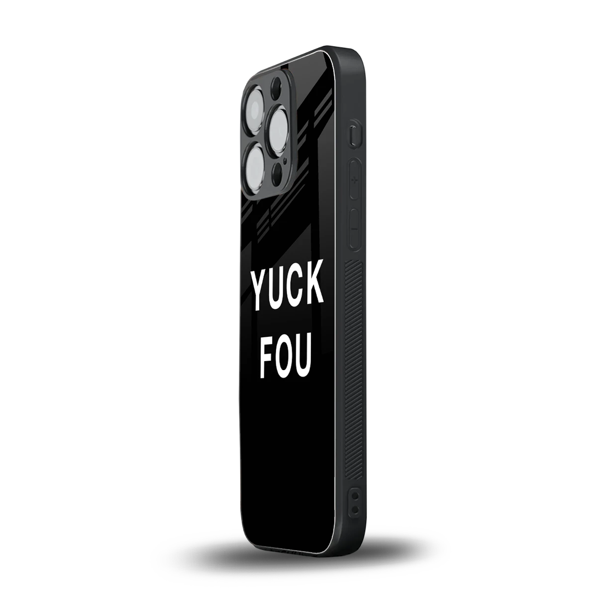 Yuck Fou iphone 16 pro mobile cover | shockproof glass phone case
