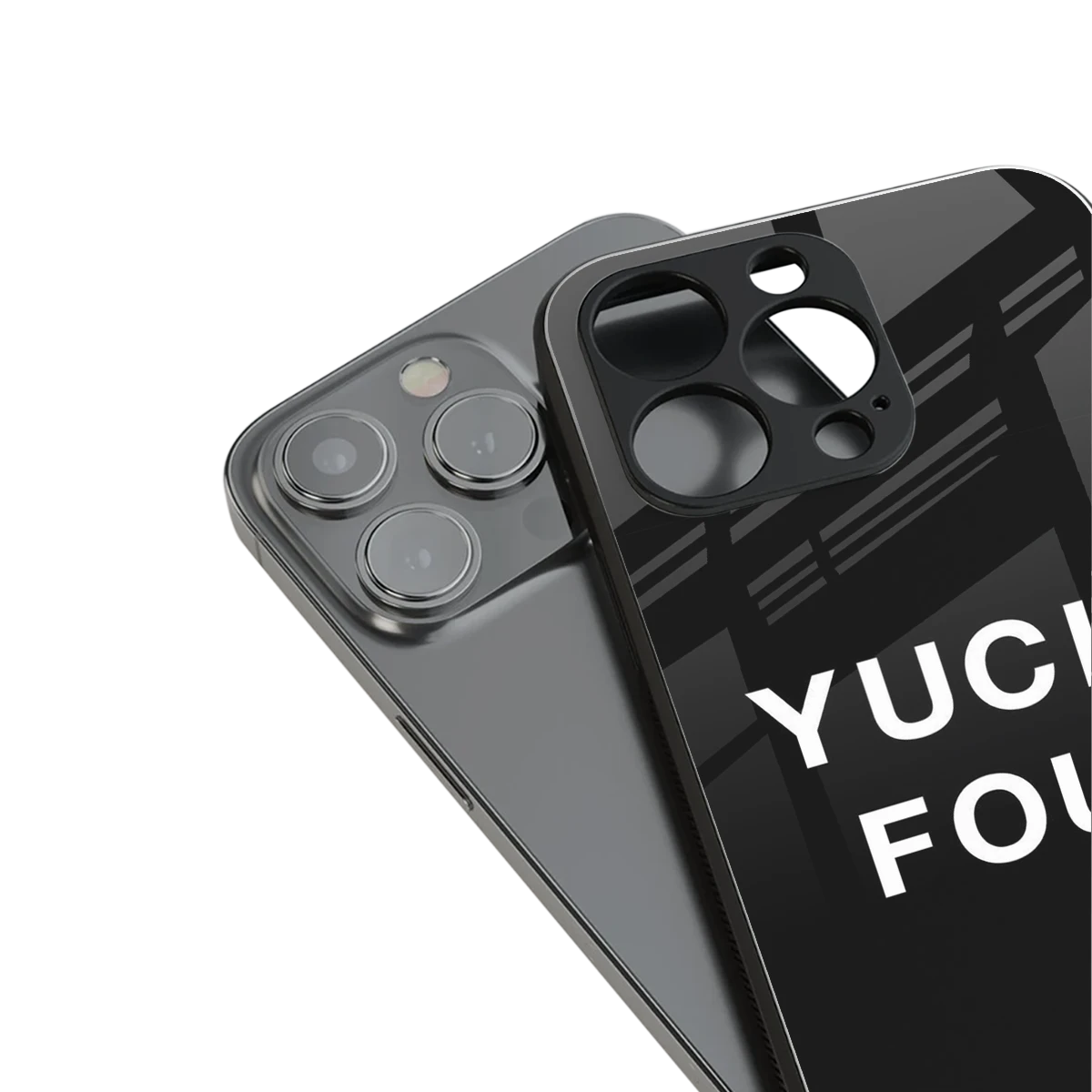 Yuck Fou stylish phone case for iphone 15 plus | glossy glass and slim fit
