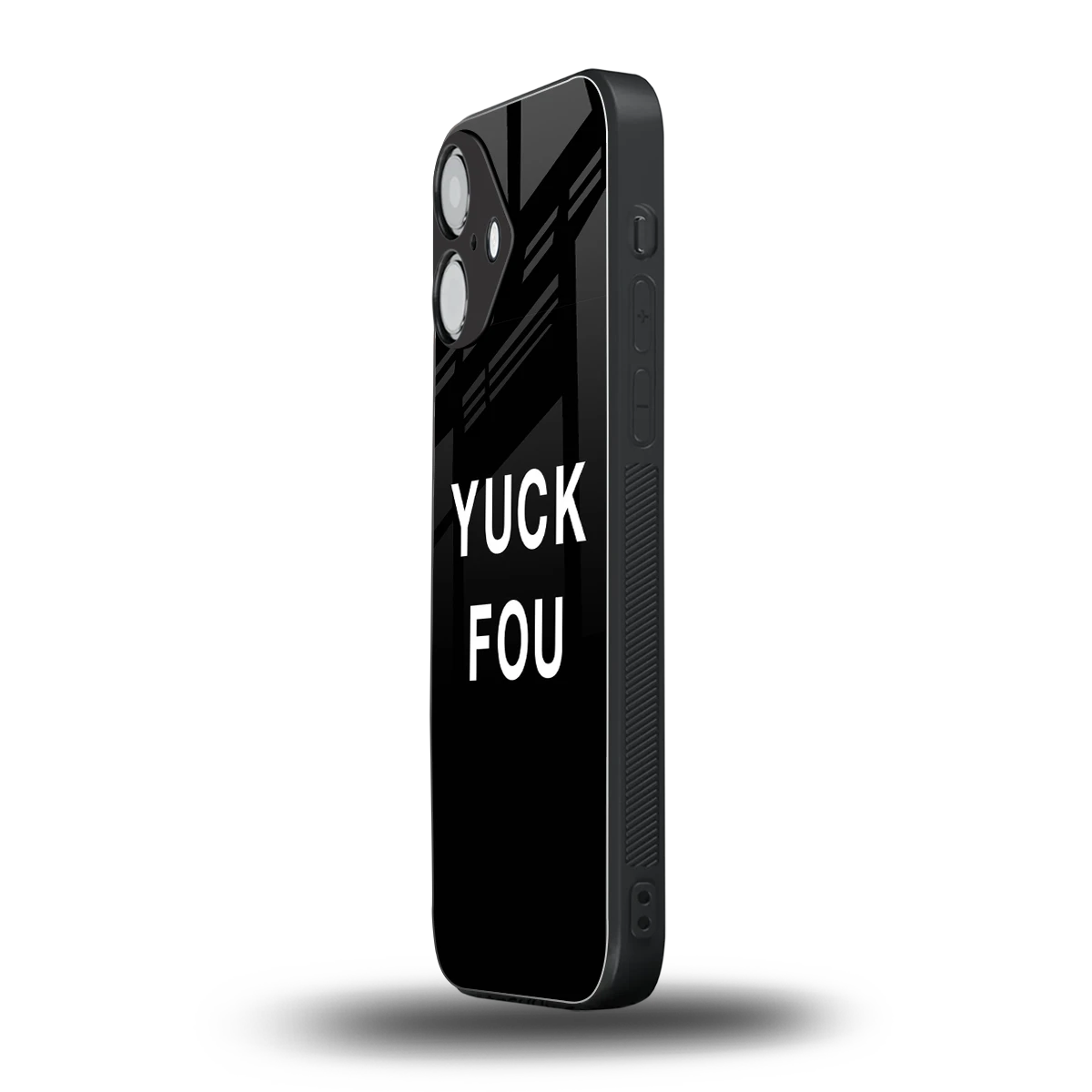 Yuck Fou iPhone 16 mobile cover | shockproof glass phone case