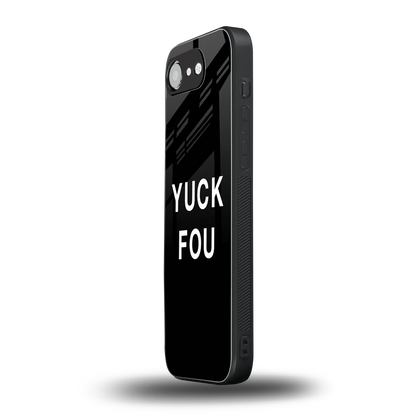 Yuck Fou iphone 16e mobile cover | shockproof glass phone case