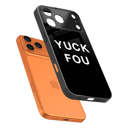 Yuck Fou sleek iphone 17 pro max cover with tempered glass back and TPU edges