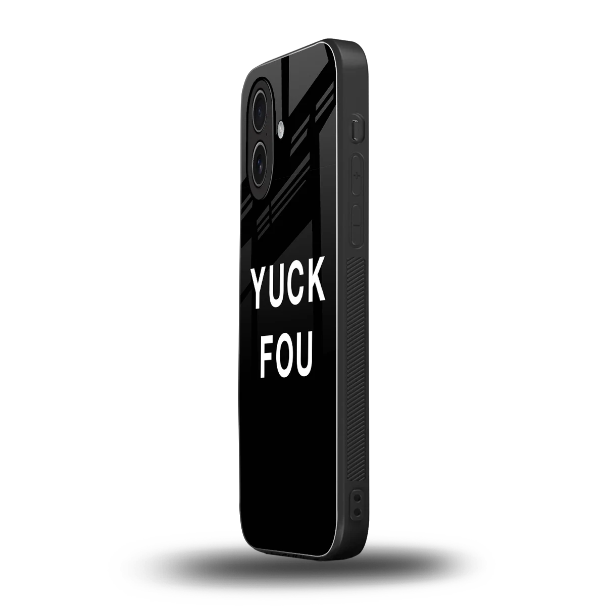 Yuck Fou iphone 17 mobile cover | shockproof glass phone case
