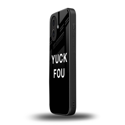 Yuck Fou iphone 17 mobile cover | shockproof glass phone case