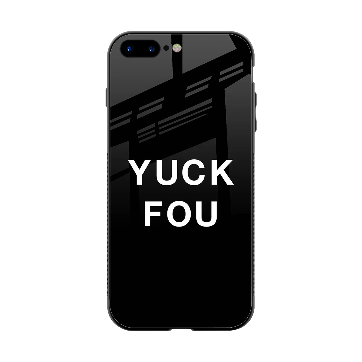 Yuck Fou back phone cover | glass case for iphone 8 plus