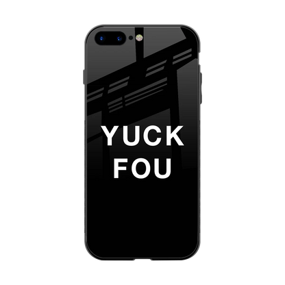 Yuck Fou back phone cover | glass case for iphone 8 plus