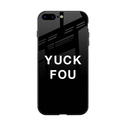 Yuck Fou back phone cover | glass case for iphone 8 plus