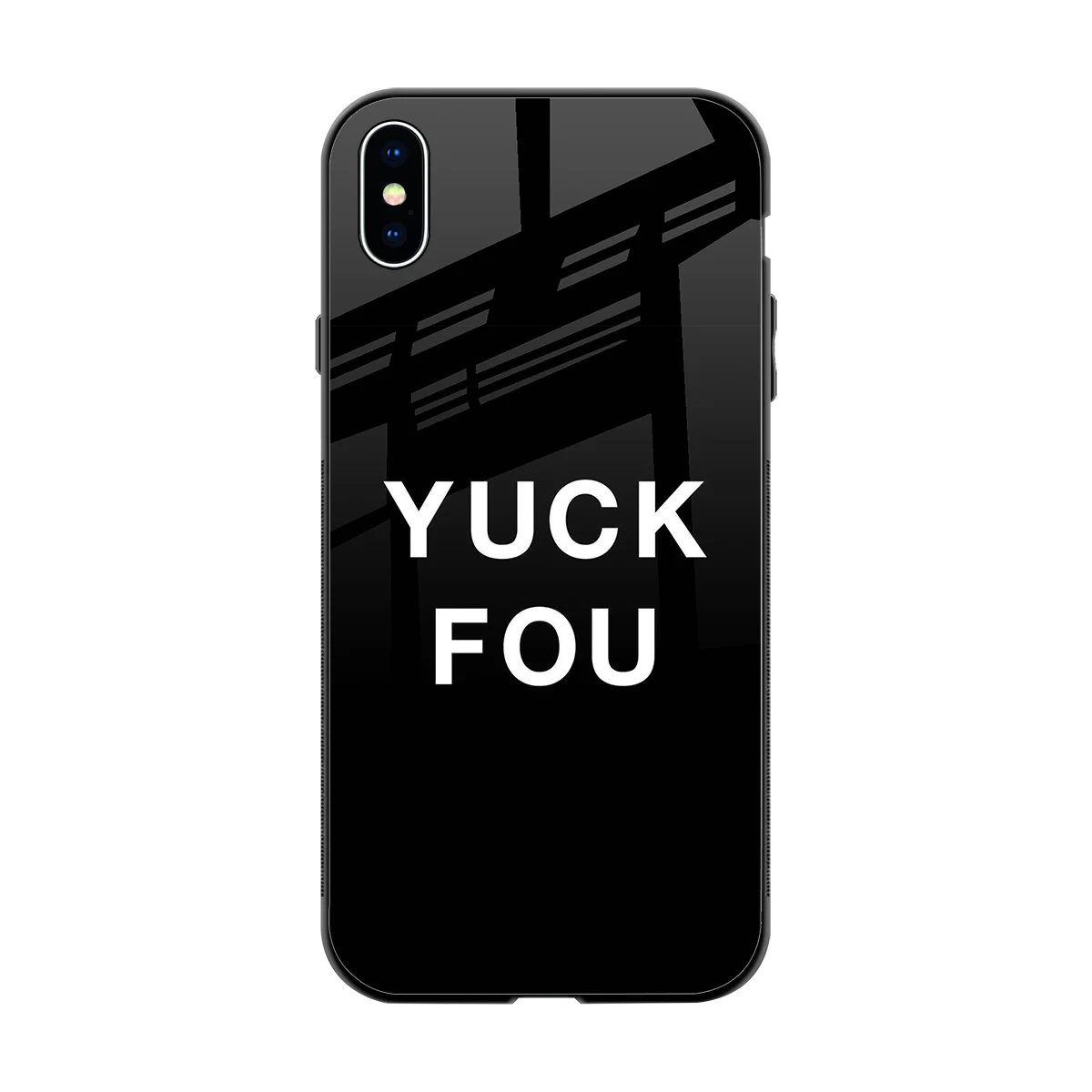 Yuck Fou back phone cover | glass case for iphone xs max