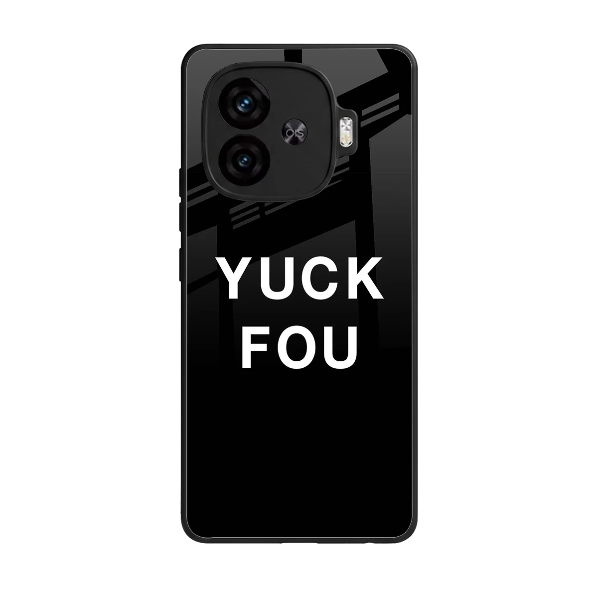 Yuck Fou back phone cover | glass case for iqoo neo 10r 5g