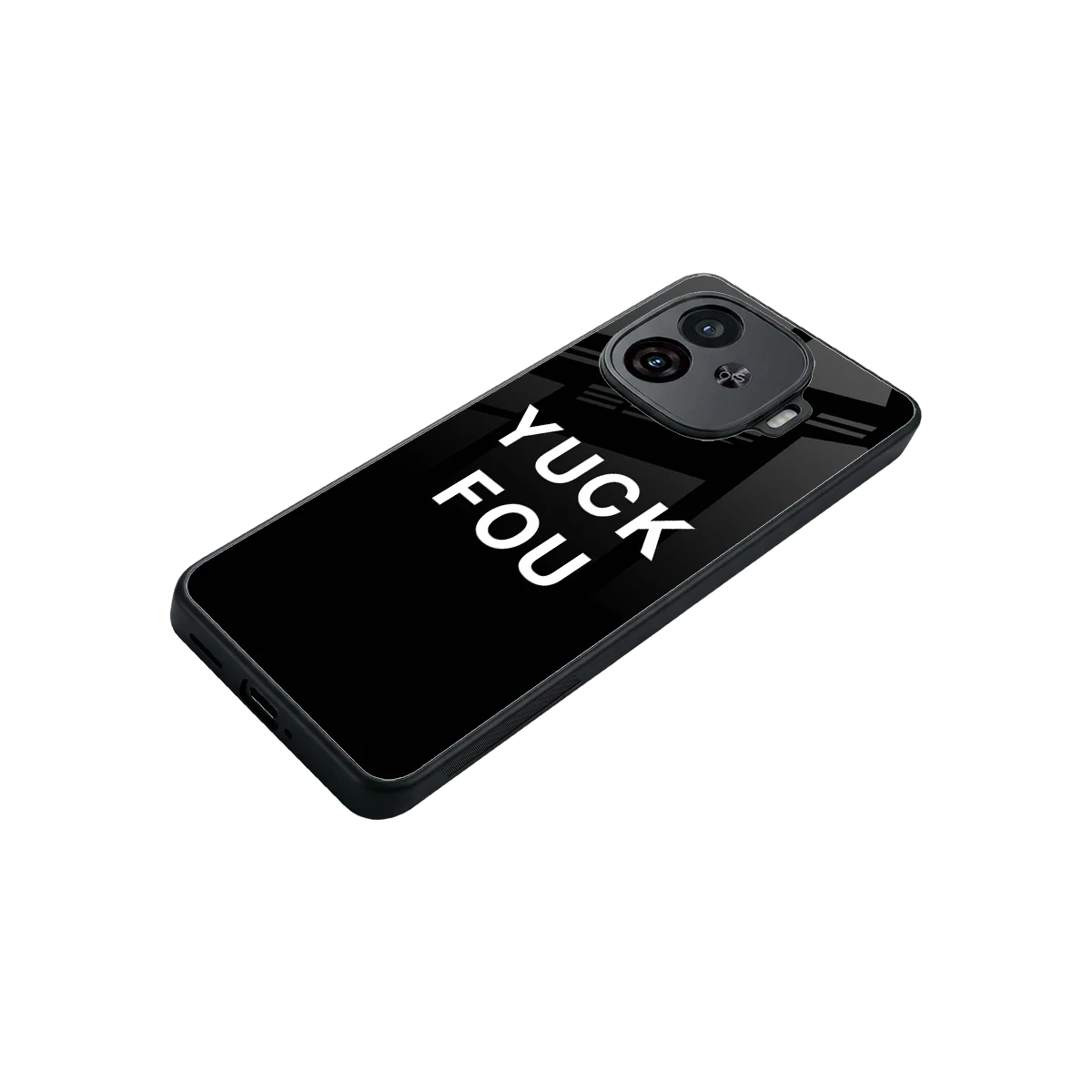 Yuck Fou stylish phone case for iqoo neo 10r 5g | glossy glass and slim fit