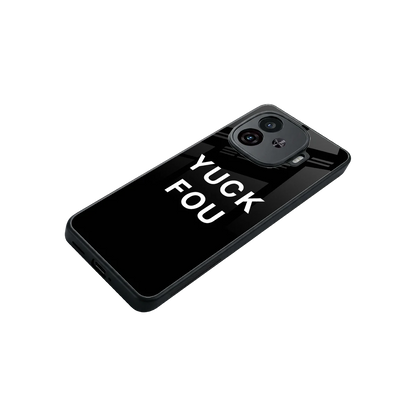 Yuck Fou stylish phone case for iqoo neo 10r 5g | glossy glass and slim fit