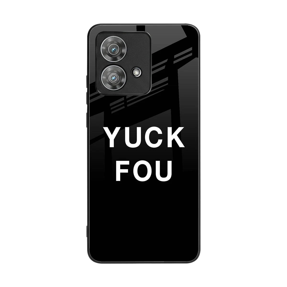 Yuck Fou back phone cover | glass case for motorola edge 40 neo 5g
