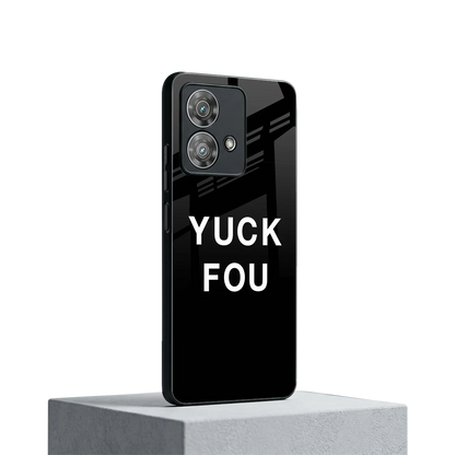 Yuck Fou motorola edge 40 neo 5g mobile cover | shockproof glass phone case