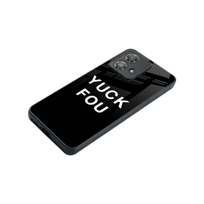 Yuck Fou stylish phone case for motorola edge 40 neo 5g | glossy glass and slim fit