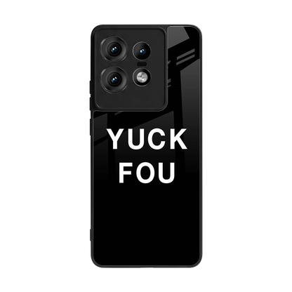 Yuck Fou back phone cover | glass case for motorola edge 50 pro