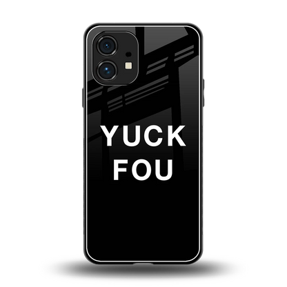 Yuck Fou back phone cover | glass case for nothing phone 1