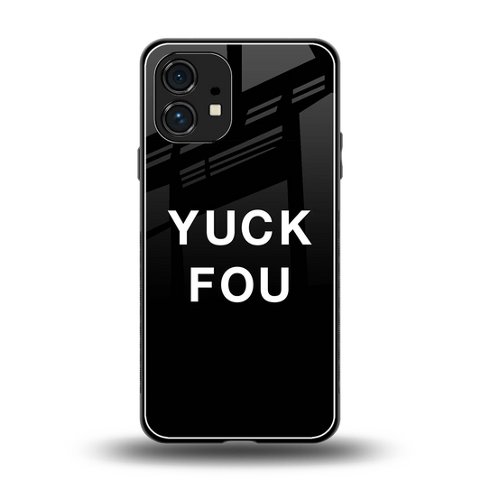 Yuck Fou back phone cover | glass case for nothing phone 1