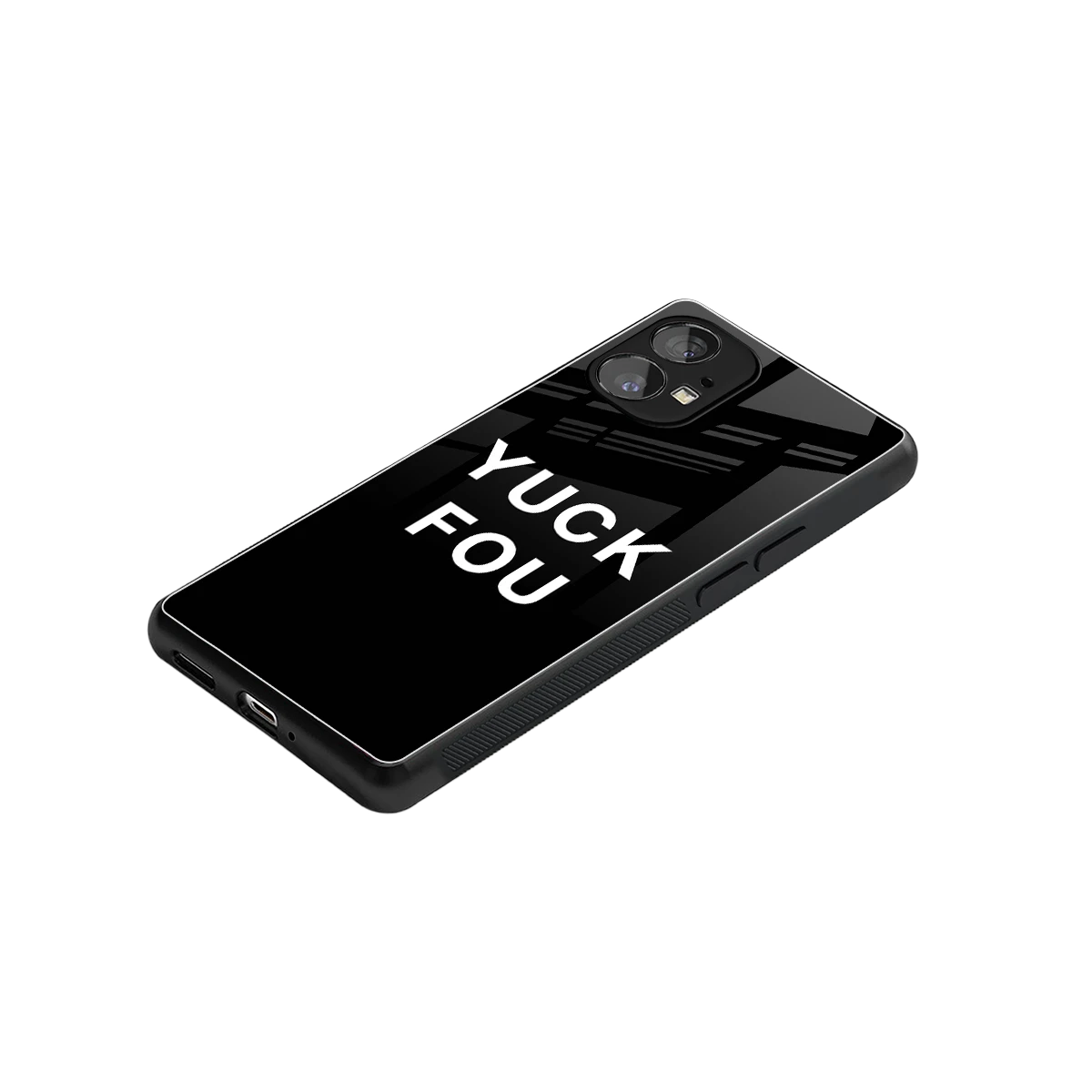 Yuck Fou stylish phone case for nothing phone 1 | glossy glass and slim fit