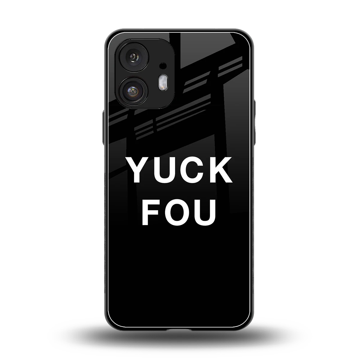 Yuck Fou back phone cover | glass case for nothing phone 2